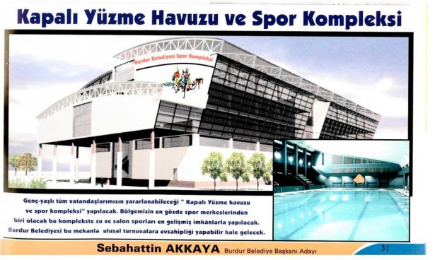 kapalı yüzme havuzu