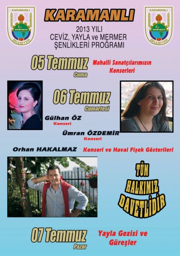 karamanli senlikleri 2013