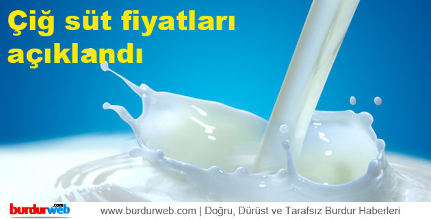 Çiğ Süt Fiyatları Açıklandı