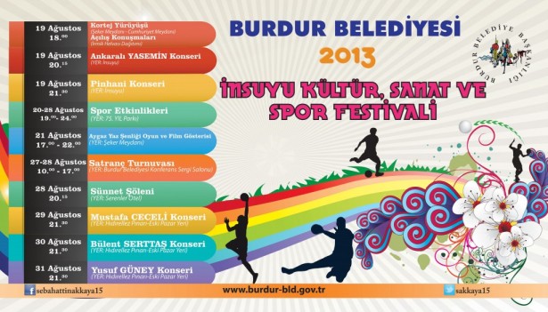 İnsuyu Kültür, Sanat ve Spor Festivali Programı_2013