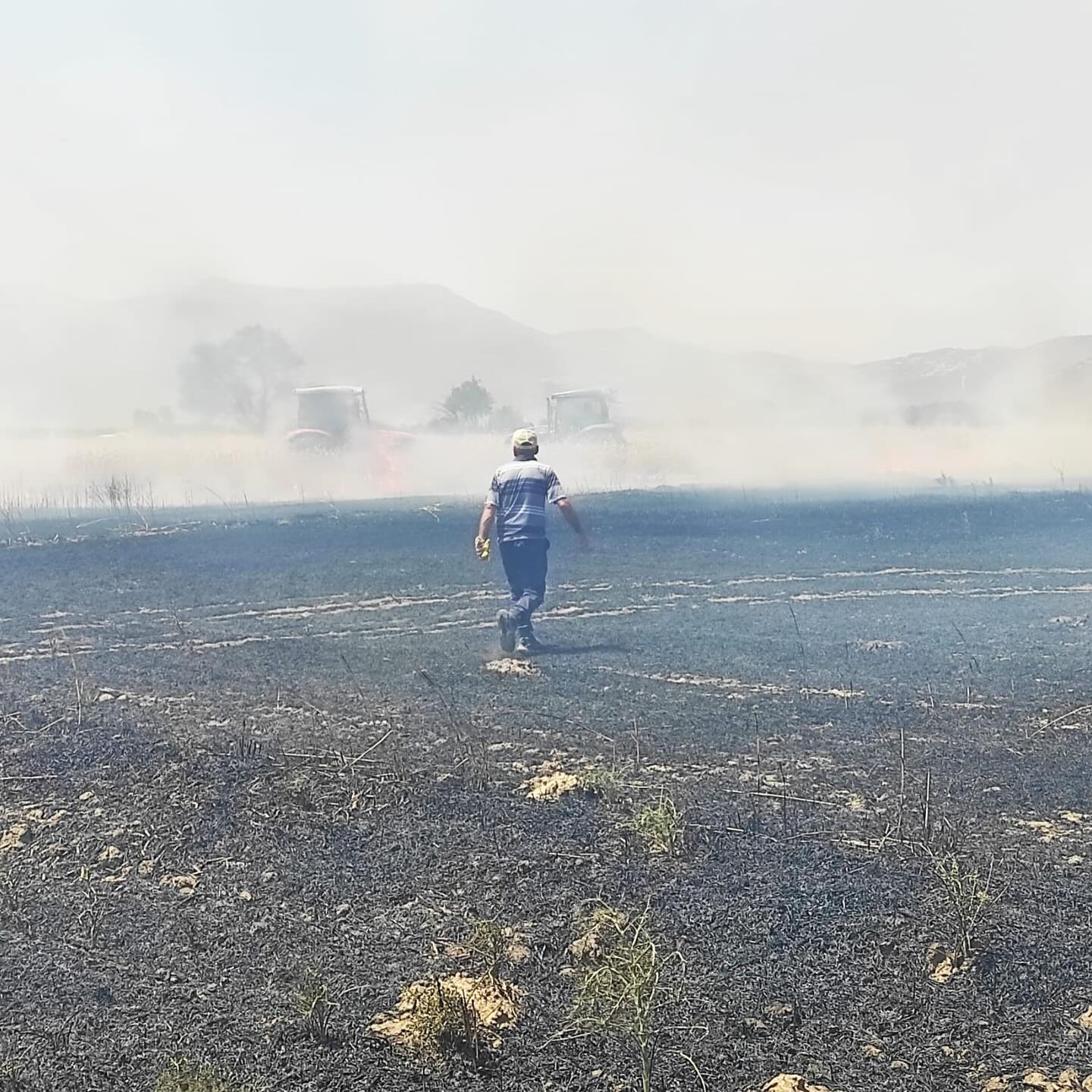 Bucak’ta Ekili Tarım Arazisi Yangını Kontrol Altına Alındı!