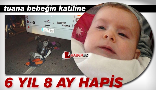 6 yıl 8 ay hapis cezası