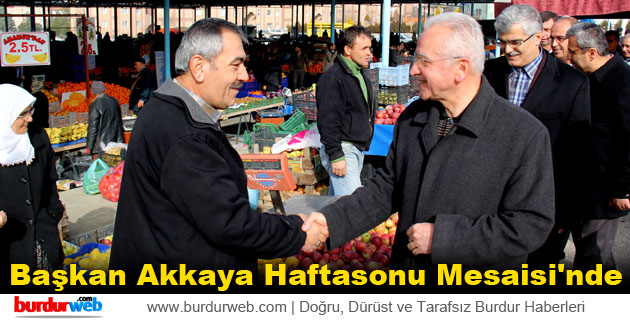 Başkan Akkaya Haftasonu Mesaisi’nde