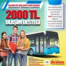 İkametini Burdur’a alan öğrenciye 2000 TL ulaşım desteği