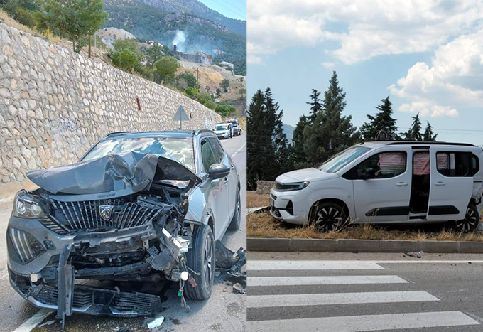 Burdur Gölhisar’da Kavşakta Trafik Kazası: 2 Yaralı
