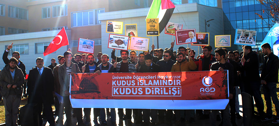 AGD Üniversite Gençliğinden Kudüs Eylemi