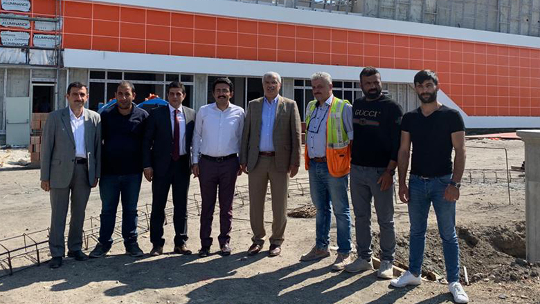 Spor salonu inşaatı hızla devam ediyor