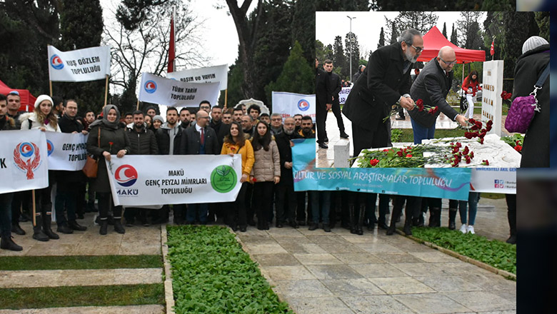 Mehmet Akif’i kabri başında Anıldı