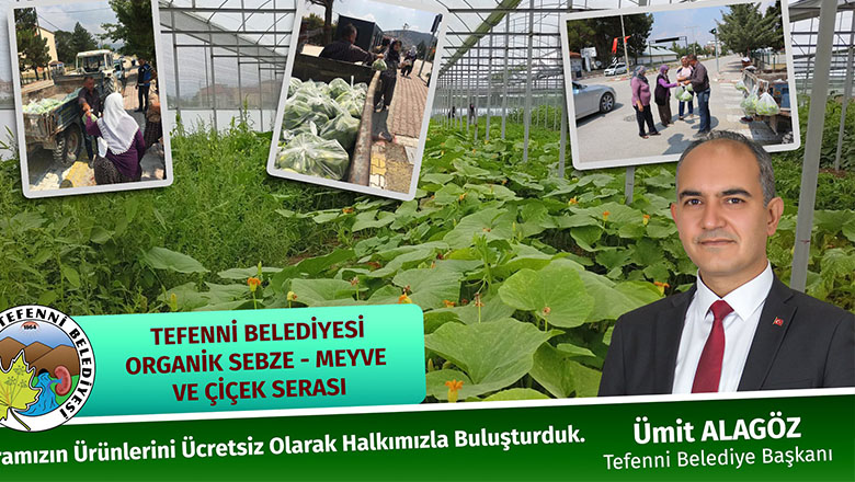 Tefenni Belediyesi ilk ürünleri halka ücretsiz dağıttı