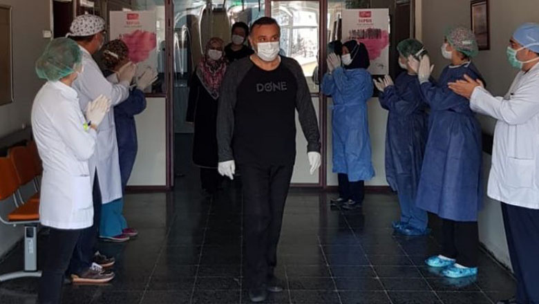 Burdur’da alkışlarla taburcu oldular