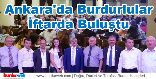 Ankara’da Burdurlular İftarda Buluştu