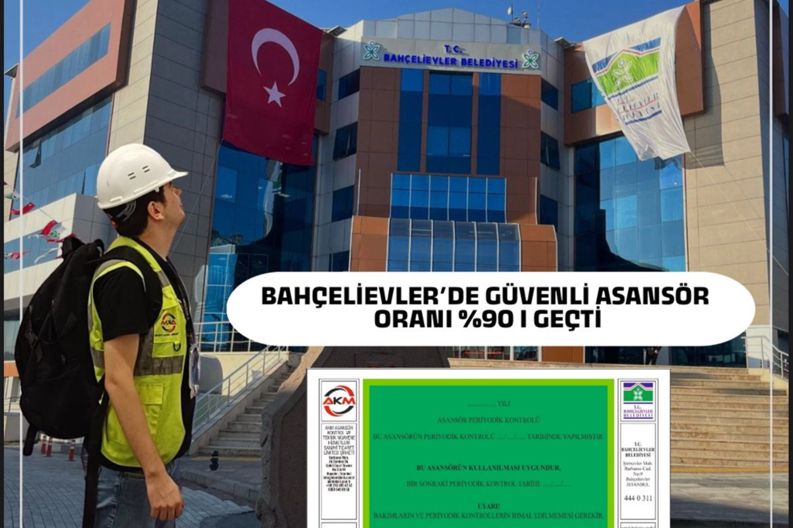 Bahçelievler’de Güvenli Asansör Oranı %90'ı Geçti