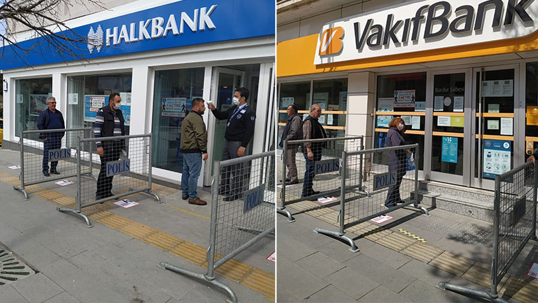 Burdur’da demir bariyerlere mecbur kalındı