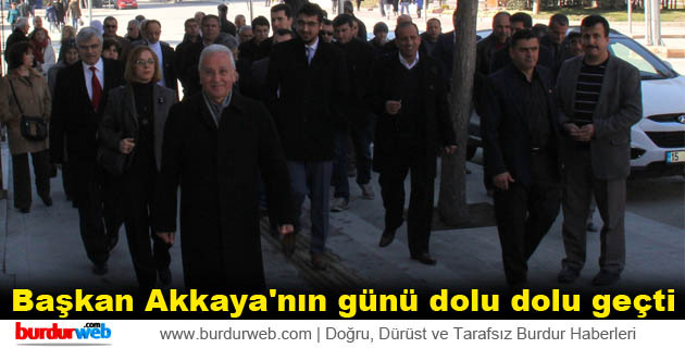 Başkan Akkaya’nın günü dolu dolu geçti