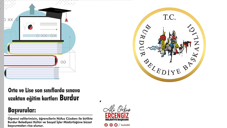 Burdur Belediyesi’nden sınav desteği