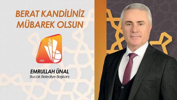 Başkan Emrullah Ünal’dan Berat Kandili Tebriği