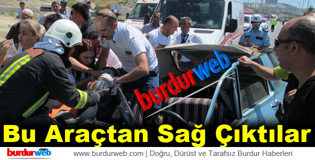 Burdur’da Trafik Kazası