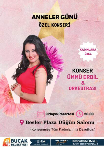 BUCAK BELEDİYESİ’NDEN ANNELER GÜNÜNE ÖZEL KONSER