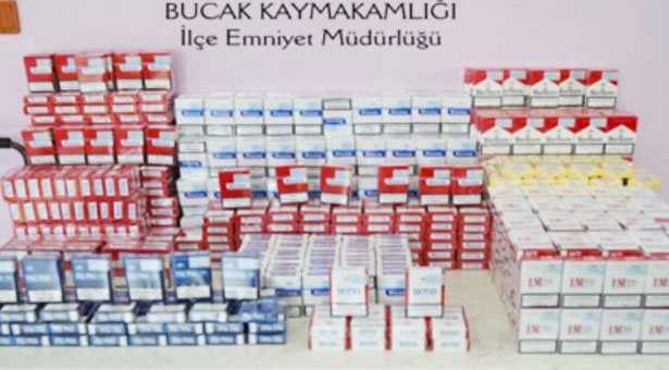 Bucak’ta Kaçak Sigara Operasyonu