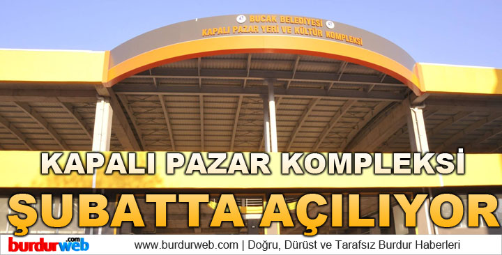 Kapalı Pazar Kompleksi Şubatta Açılıyor