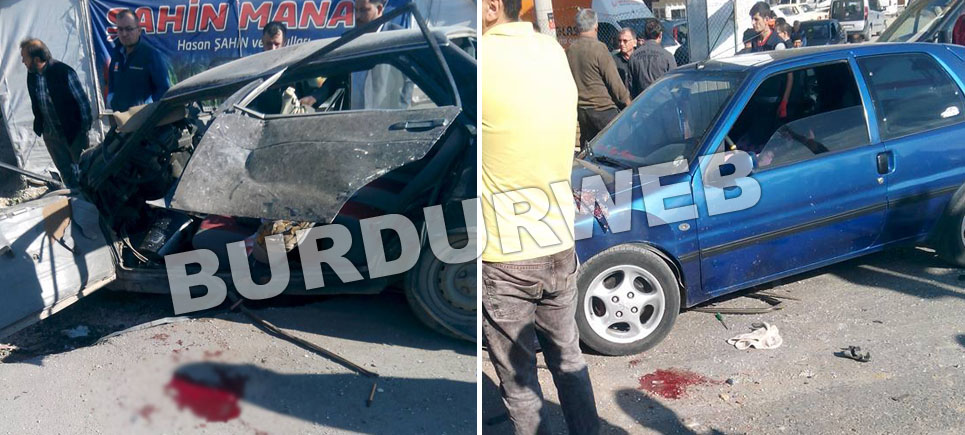 Bucak’ta Sanayi Kavşağı’nda trafik kazası