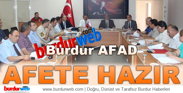 Burdur AFAD Afete Hazır
