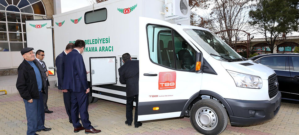 Burdur Belediyesi’ne cenaze yikama aracı