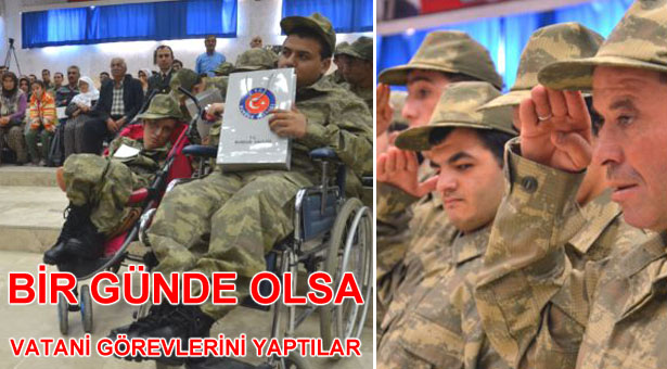 Burdur’da Engellilerin Askerlik Sevinci