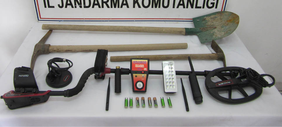 Burdur Hacılar’da kaçak kazıya suçüstü
