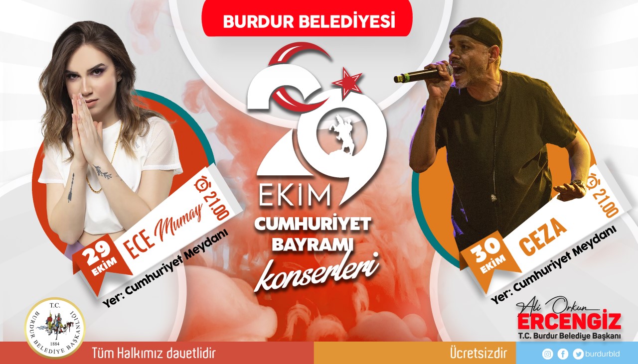 Burdur’da çifte konser