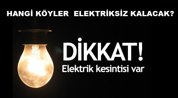 Burdur’da Bazı Köylerde Elektrik Kesintisi