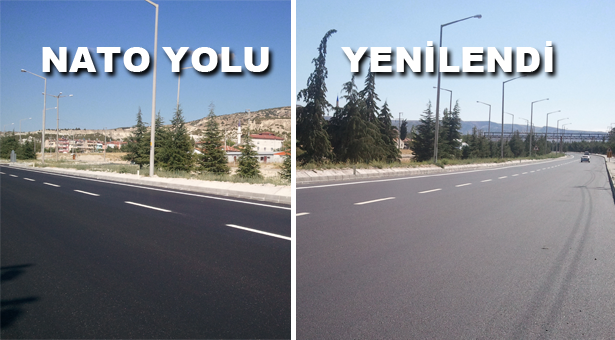 Nato Yolu Asfaltı Eskimeden Yenilendi