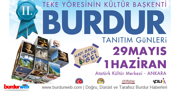 2. Burdur Tanıtım Günleri Başlıyor