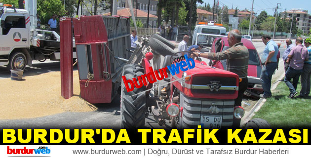 Burdur’da Trafik Kazası
