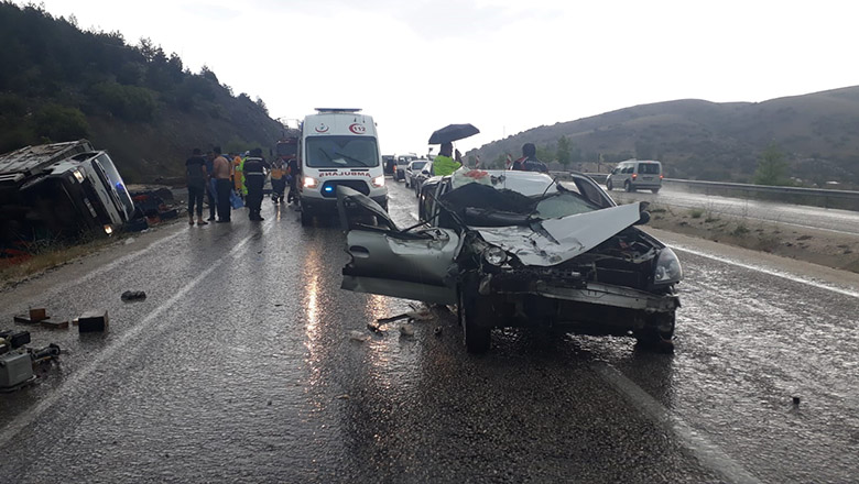 Çavdır’da trafik kazası