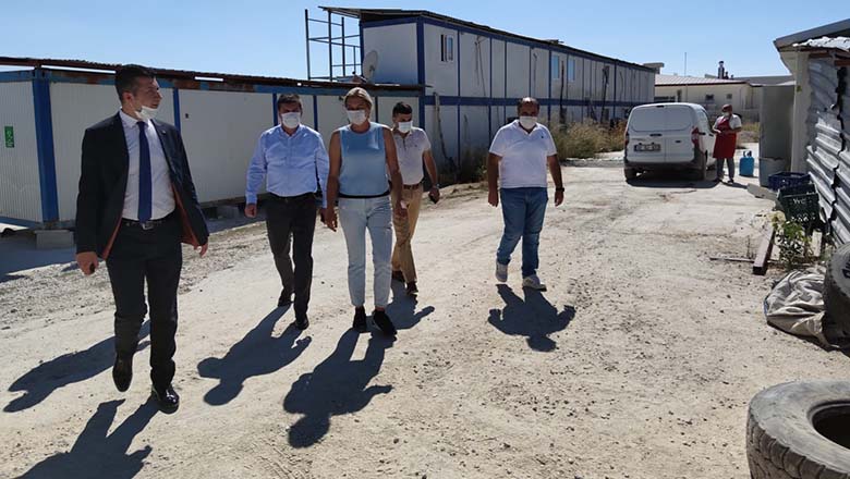 CHP Heyetinden şantiyeye ziyaret