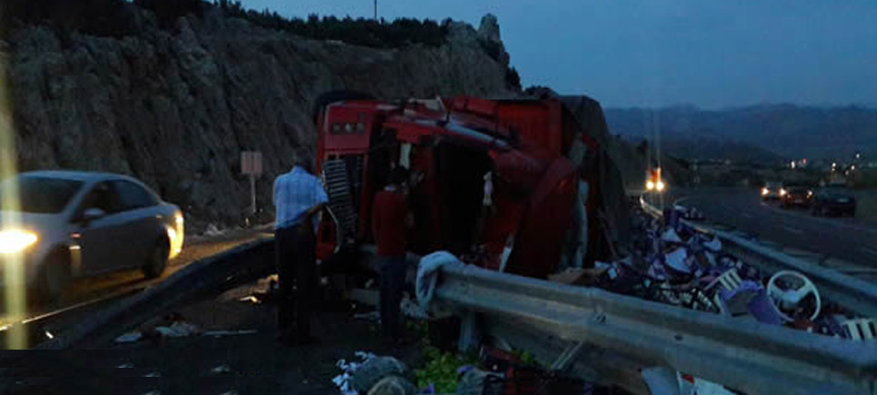 Çubuk Beli’nde trafik kazası