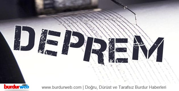 Isparta’da deprem