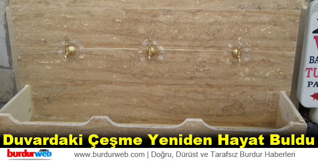 Duvardaki Çeşme Yeniden Hayat Buldu