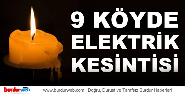 Burdur’da Elektrik Kesintisi