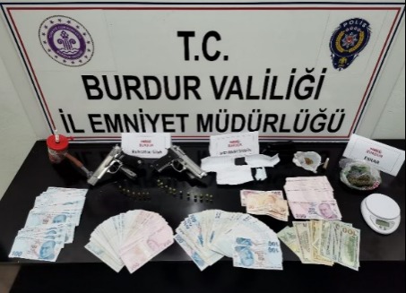 Burdur’da 13 şahısa işlem yapıldı