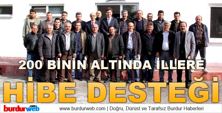 200 Binin Altında İllere Hibe Desteği