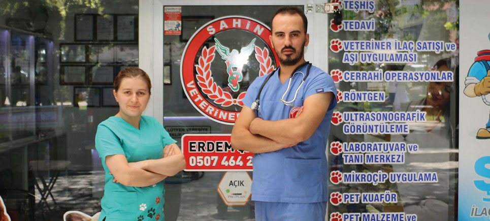Şahin Veteriner Kliniğinde hayvanlar şifa buluyor