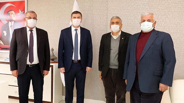 Başkan Ercengiz’e esnafın başkanlarından ziyaret