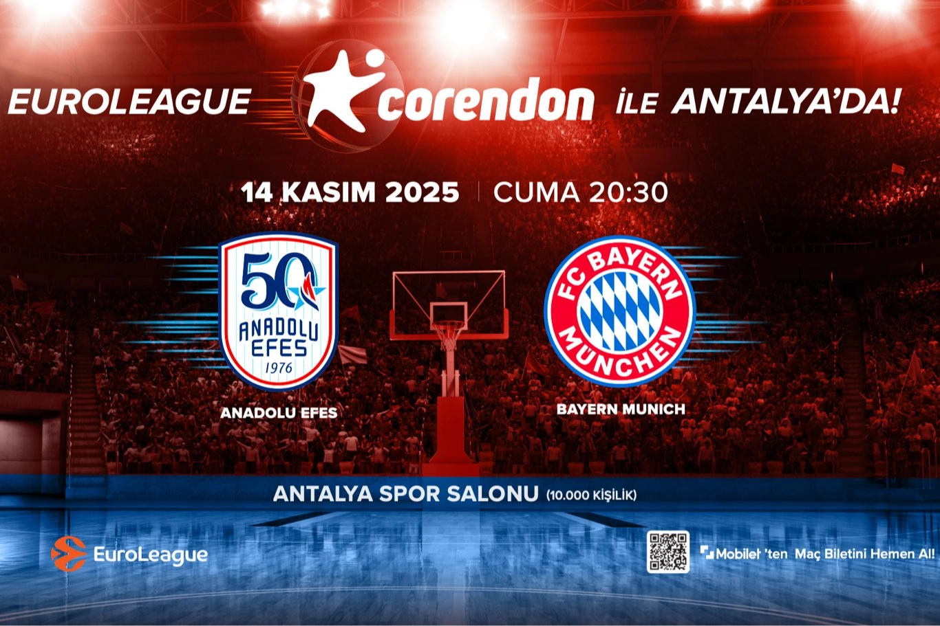 EuroLeague Heyecanı İlk Kez Antalya’da!