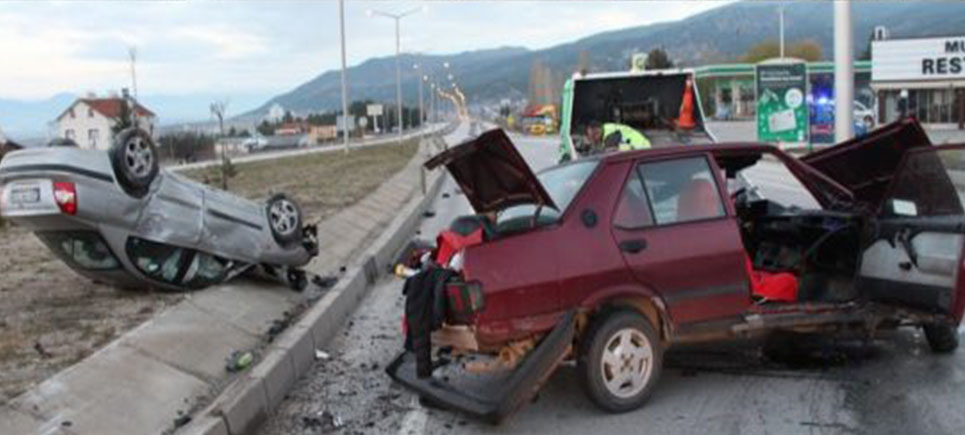 Burdur’da trafik kazası