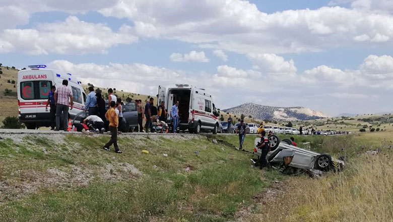 Burdur’da feci trafik kazası