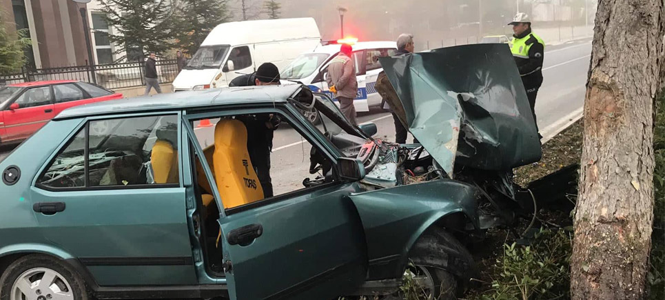 Burdur’da feci trafik kazası