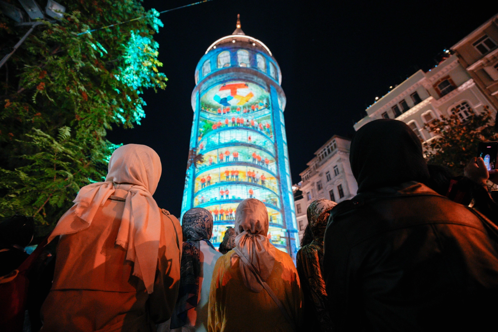 Galata Kulesi TEKNOFEST’in Işığıyla Parladı