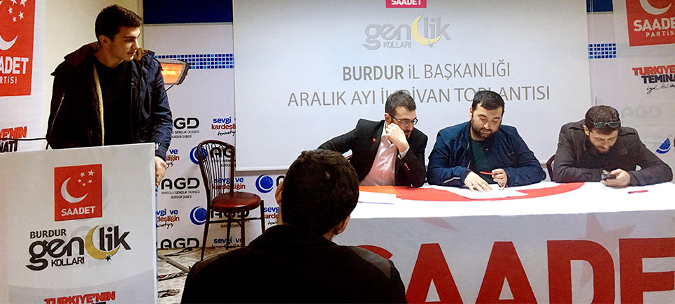 Saadet Partisi Gençlik Kolları’ndan il divan toplantısı